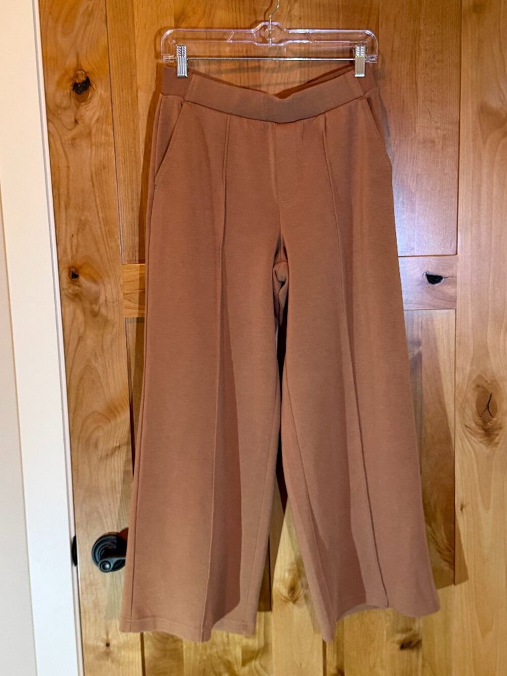 OFFLINE by Aerie Brown Wide Leg Lounge Pants Size M Short